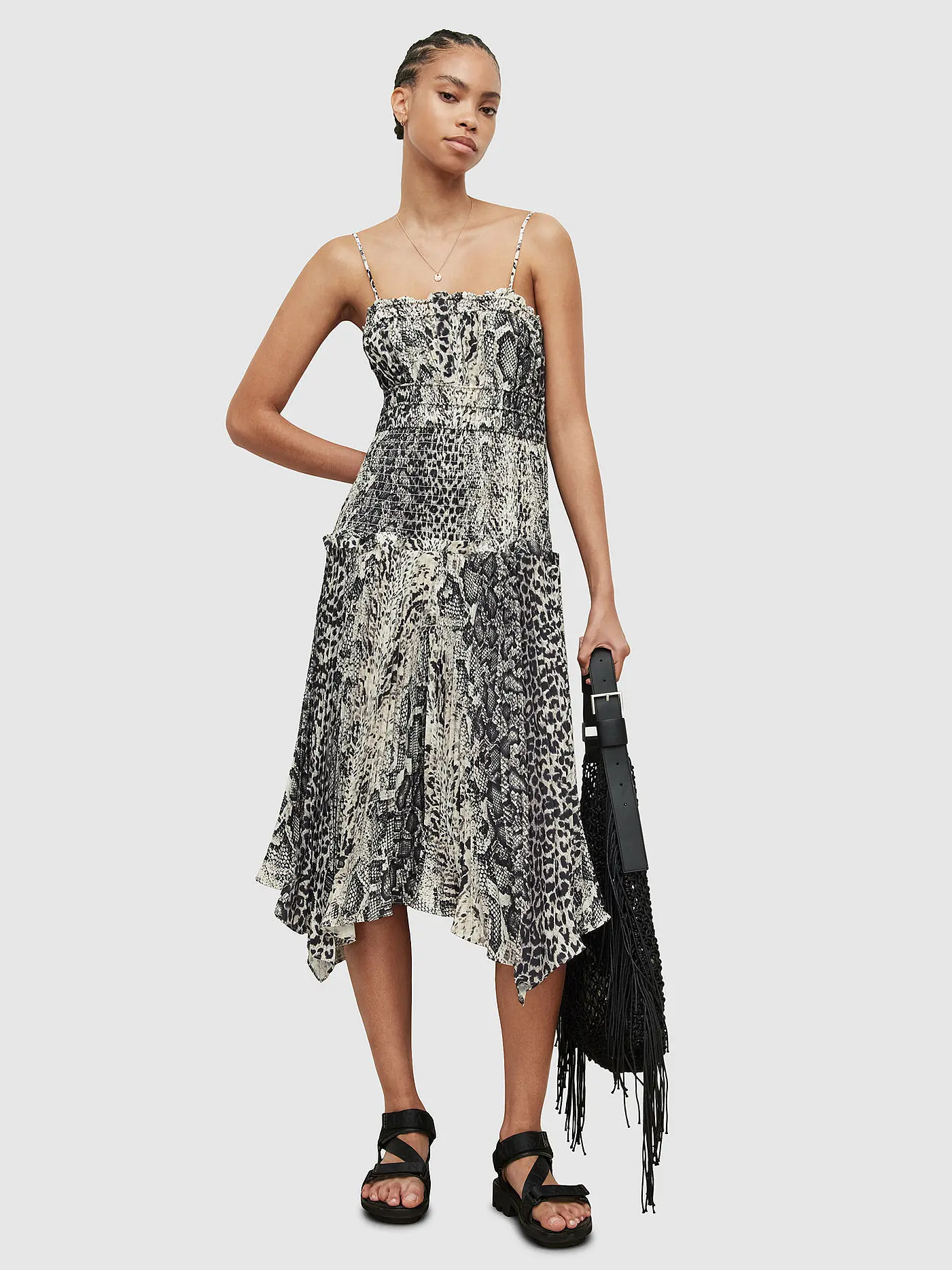 ALLSAINTS | Midikleid PHILLIPA NOCHE | 